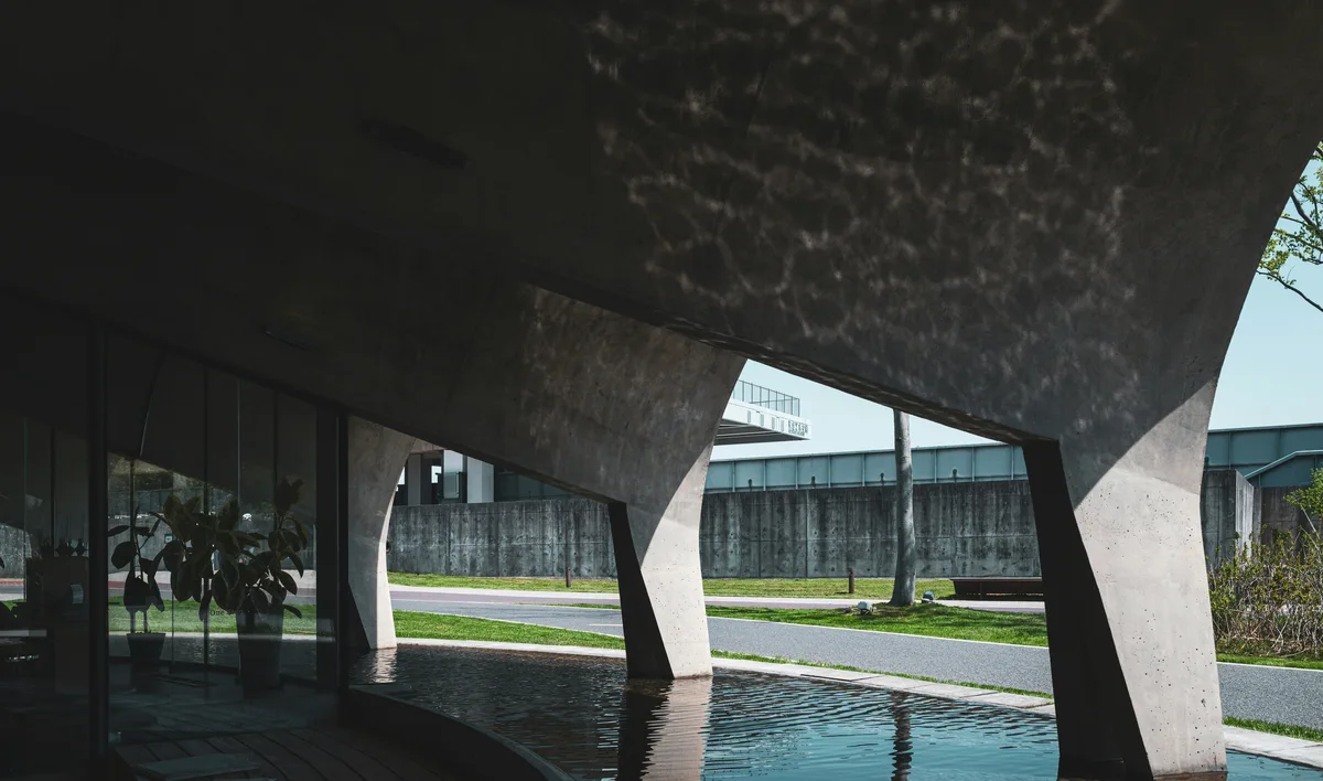 Architektura basenu betonowego — efekt lustra wody w konstrukcji