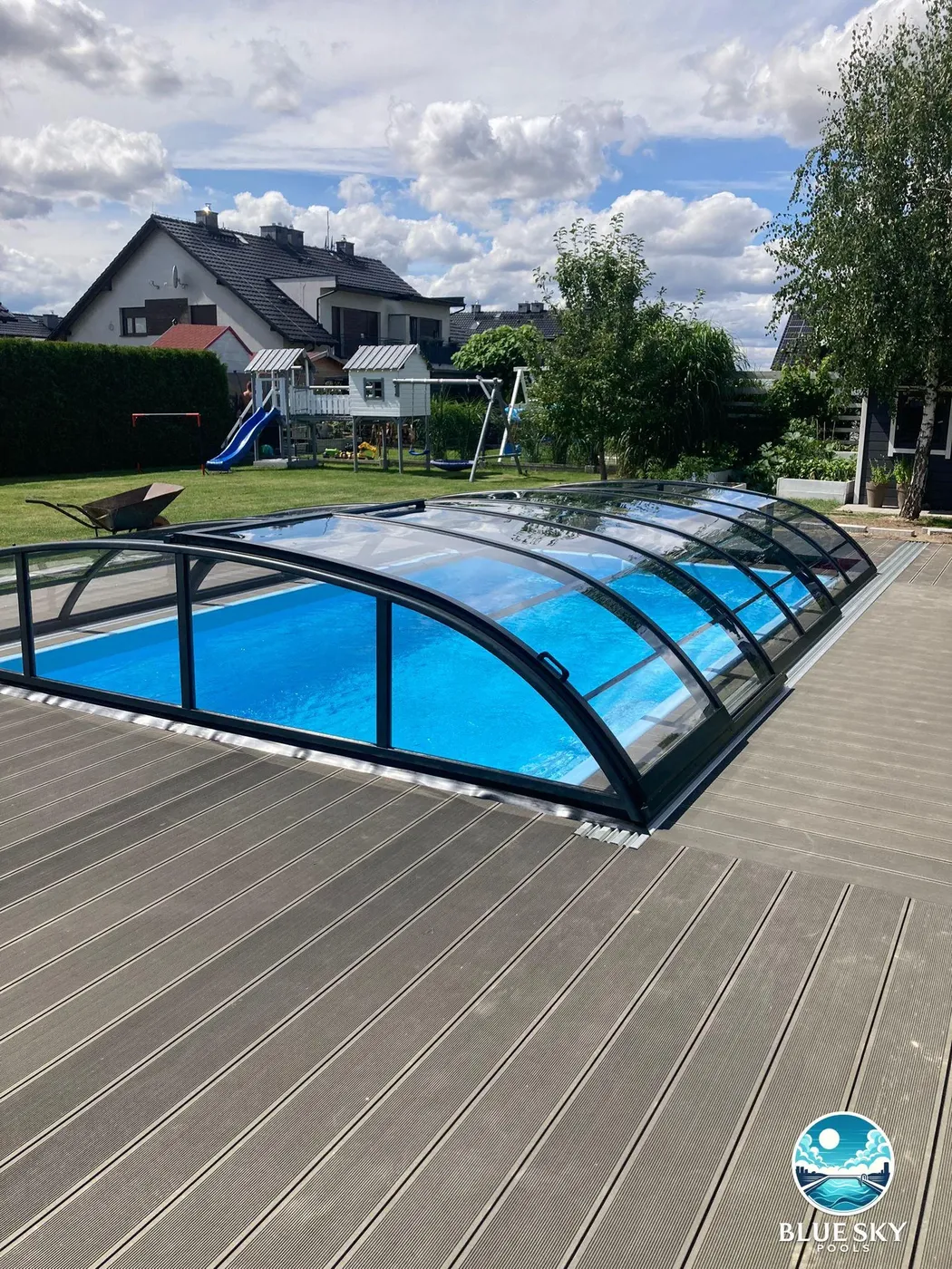Zadaszenie Bianka — aluminium i przezroczyste panele
